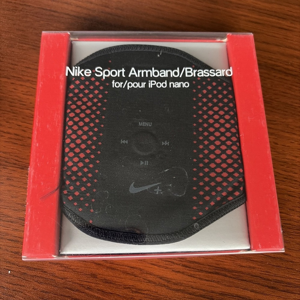 New Nike Sport Armband for Apple iPod Nano 1-5 GEN Black Red New